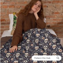 Açúcar Gótico Whimsic Crânio Moderno Vintage