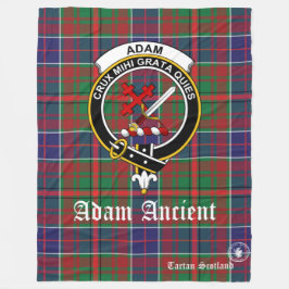 Cobertor De Velo Adam Ancian Tartan Scotland Fleece Blanket