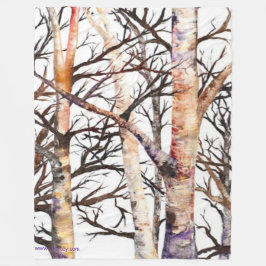 Cobertor De Velo Adams Birch Fleece Blanket