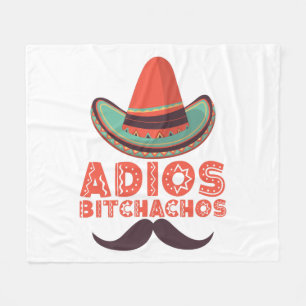 Cobertor De Velo Adeus Bitchachos Sombrero Retro Cinco De Mayo