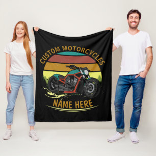 Cobertor De Velo Adicionar Nome Alterar Texto Vintage Rainbow motoc