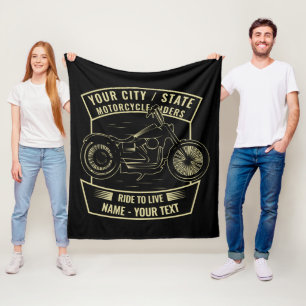 Cobertor De Velo Adicionar Nome Alterar TODO Texto Riders de Motoci