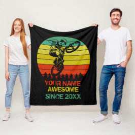 Cobertor De Velo Adicionar Nome Ano BMX Bike Rider Incrível Desde C