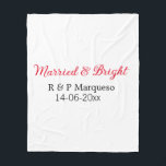 Cobertor De Velo Adicionar nome de casal do casamento & brilhante<br><div class="desc">Para amantes como nós</div>