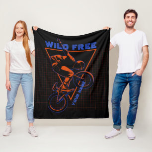 Cobertor De Velo Adicionar Nome Texto BMX Freestyle Extremo Vermelh