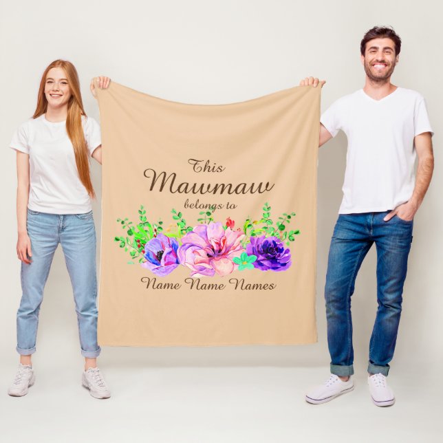 Cobertor De Velo Adicionar ou Editar Nomes - Este Mawmaw pertence a (In Situ)