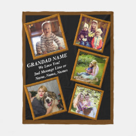 Cobertor De Velo Adicionar Texto Do Nome Do Avô Fotografias Para O