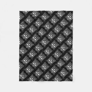 Cobertor De Velo Adoce o teste padrão do gato do gatinho do crâni