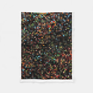 Cobertor De Velo ADOM Colorful Mosaic Pixel Art Blanket