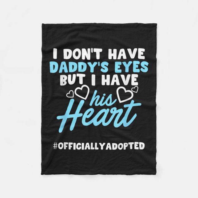 Cobertor De Velo Adoption Announcement Day Family Dad Heart  (Frente)