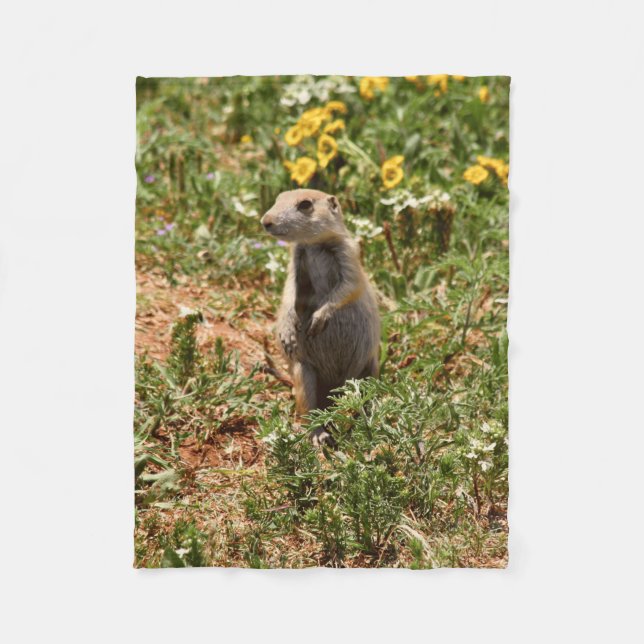 Cobertor De Velo Adorable Prairie Dog (Frente)