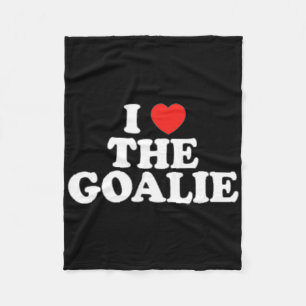 Cobertor De Velo Adoro Goalie Heart Soccer Hockey Goalie