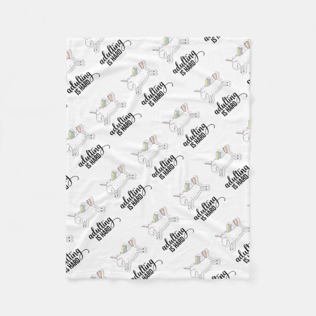 Cobertor De Velo Adulto é Duro engraçado (Frente)