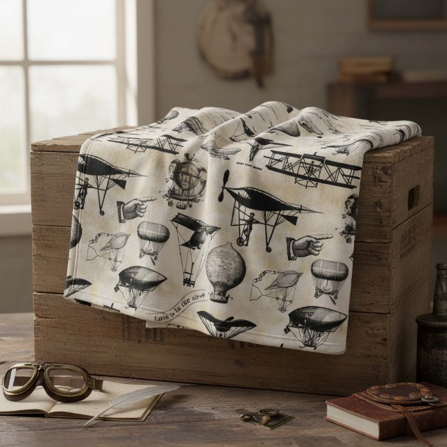 Cobertor De Velo Aeronave Vintage ID913 (Criador carregado)