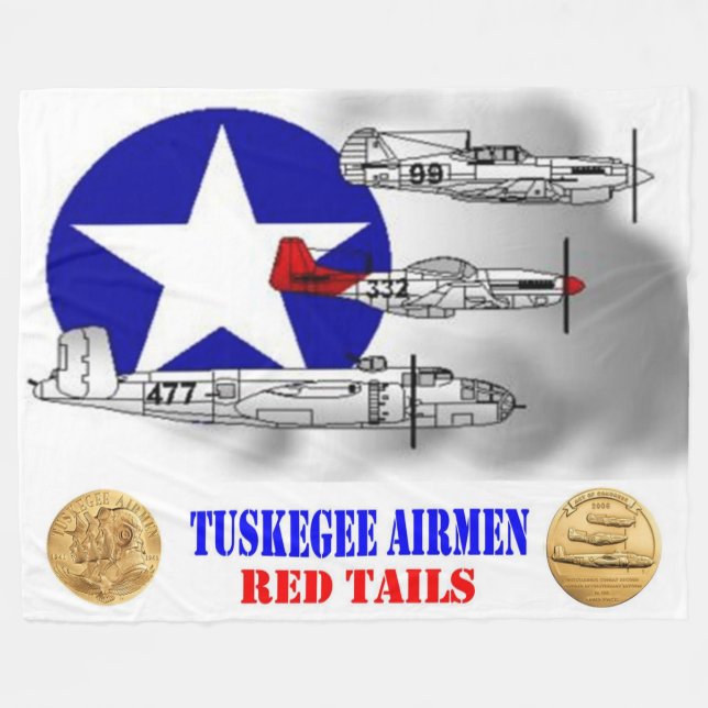 COBERTOR DE VELO AERONAVES DE TUSKEGEE (AS CASAS VERMELHAS) (Frente (Horizontal))