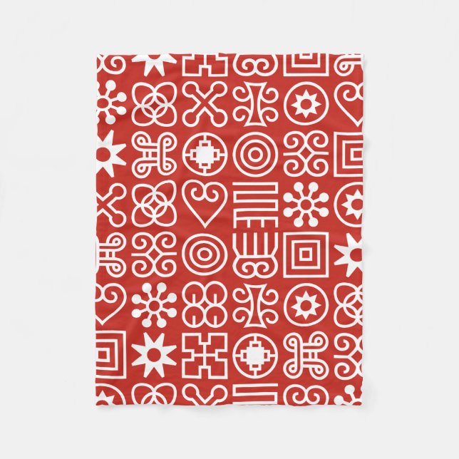 Cobertor De Velo Afafricano Adinkra (Frente)