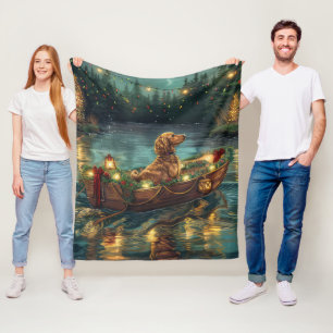 Cobertor De Velo Afghan Hound Christmas Festive Voyage