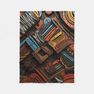 Cobertor De Velo Africain Mosaïque : Tissage de Couleurs