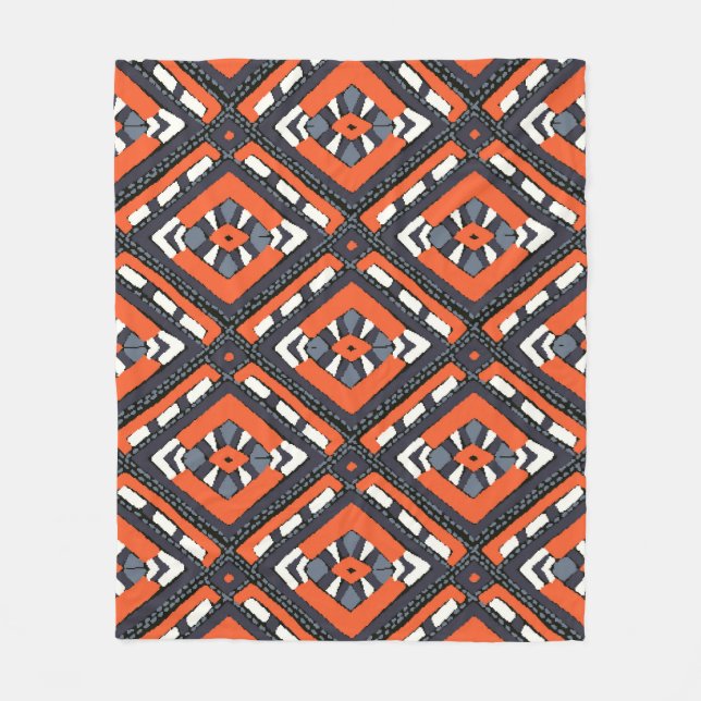 Cobertor De Velo Africano Tribal: Chevron Aztec Seamless. (Frente)