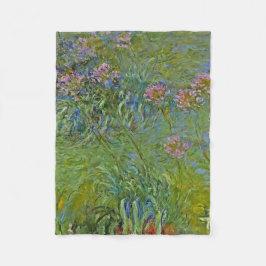 Cobertor De Velo Agapanthus Flowers (por Claude Monet)