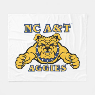Cobertor De Velo Agências A&T NC   Aggie Bulldog