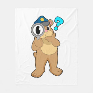 Cobertor De Velo Agente da Polícia de Urso Ampliação
