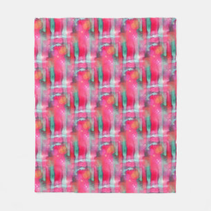 Cobertor De Velo Aguarela pintada abstrato do brilho de Sun