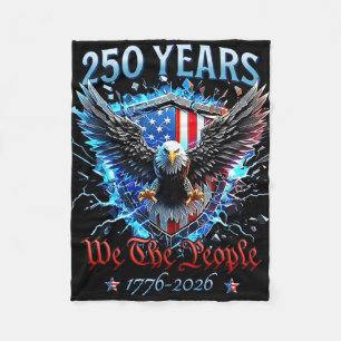 Cobertor De Velo Águia Patriótica E Bandeira 250 Anos 1776-2026