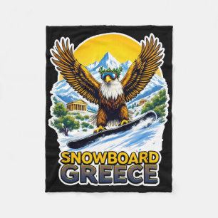 Cobertor De Velo Águia Snowboard Em Cena De Grécia