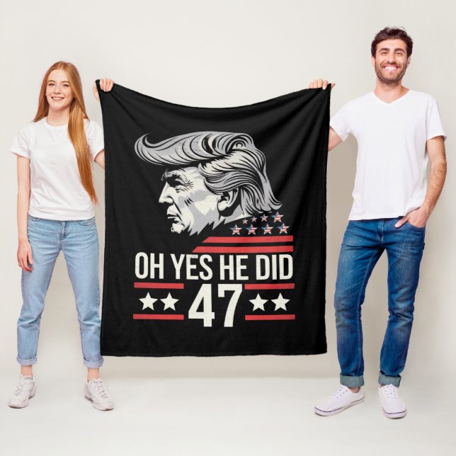 Cobertor De Velo Ah Sim Ele Fez 47 Trump 2024  (In Situ)