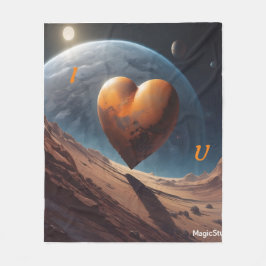 Cobertor De Velo AI Fora deste mundo Eu te amo