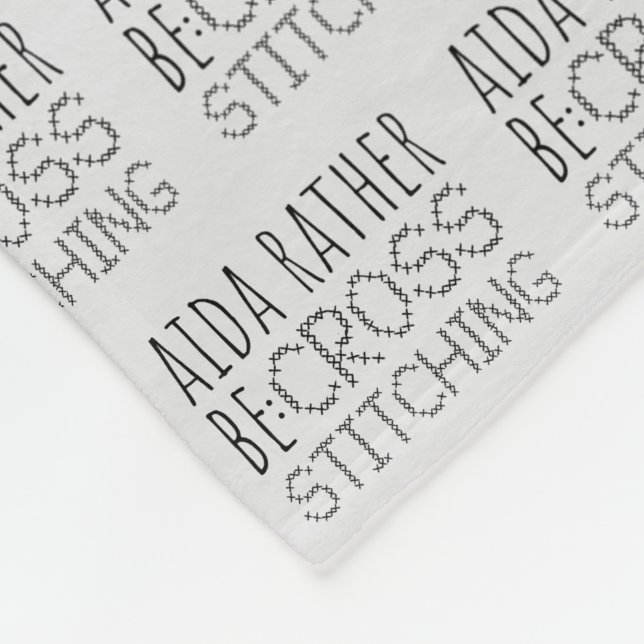 Cobertor De Velo Aida Rather Be Cross Stitching Fun (Quina)