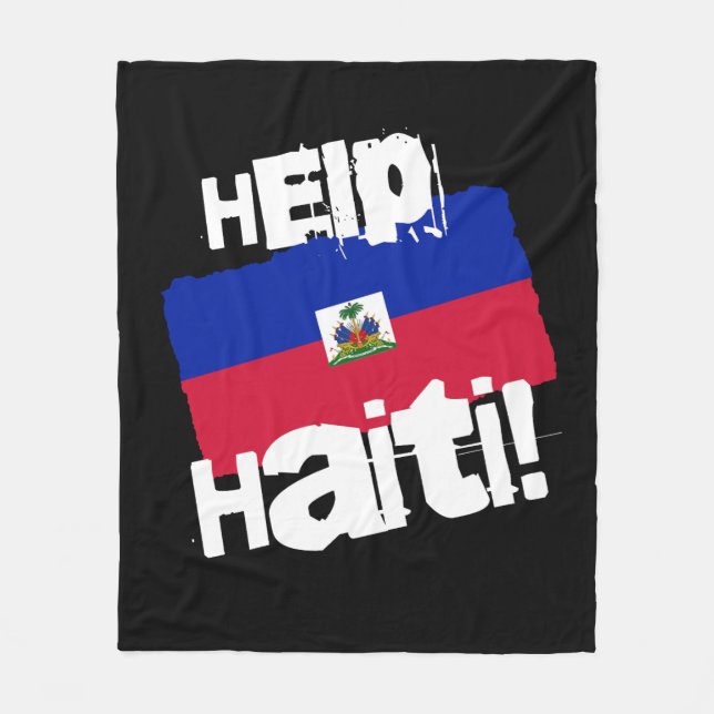 Cobertor De Velo Ajude o Haiti! (Frente)