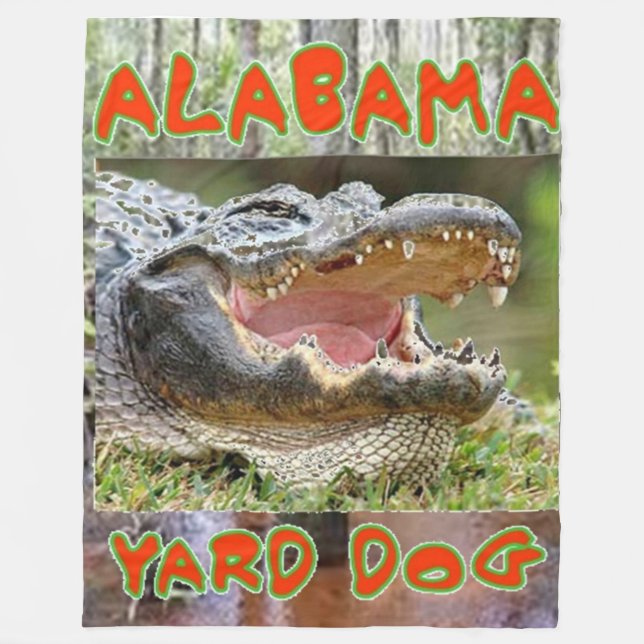 Cobertor De Velo ALABAMA YARD DOG Fleece Blankets (Frente)