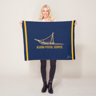 Cobertor De Velo Alaska Dog Sled Postal Carrier