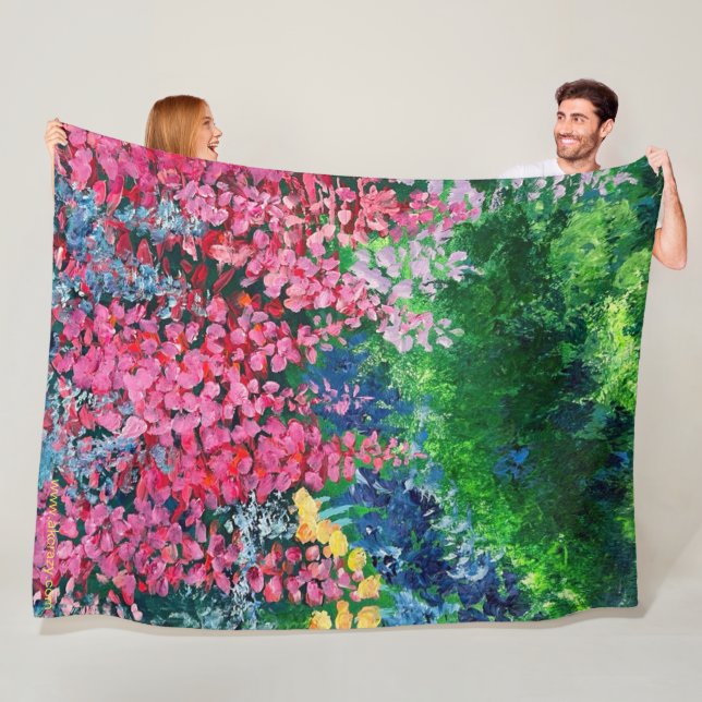 Cobertor De Velo Alaskan Fireweed Fleece Blanket (In Situ)