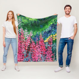 Cobertor De Velo Alaskan Fireweed Fleece Blanket