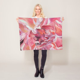 Cobertor De Velo Alaskan Peonies Fleece Blanket