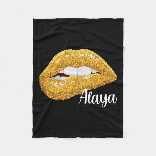 Cobertor De Velo Alaya - Presente com Primeiro Nome Sem Mangas (Frente)