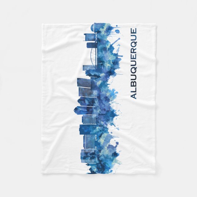 Cobertor De Velo Albuquerque Novo México - Skyline Blue (Frente)