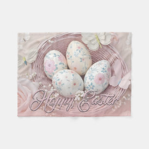 Cobertor De Velo Alegria Gentil de Páscoa com Motivo Floral
