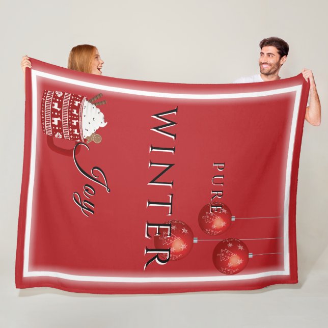 Cobertor De Velo Alegria pura de inverno com cacau e Enfeites de na (In Situ)