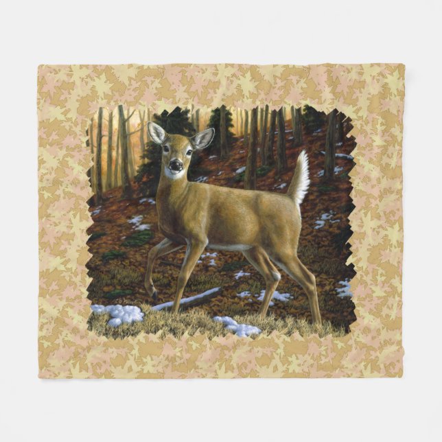 Cobertor De Velo Alert Whitetail Doe (Frente (Horizontal))