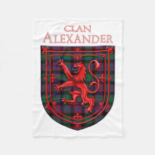 Cobertor De Velo Alexander Hunting Tartan Xadrez Escocesa