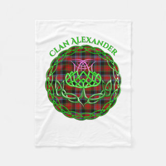 Cobertor De Velo Alexander Scottish Tartan Celtic Thistle