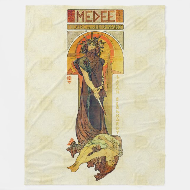 Cobertor De Velo Alfons Mucha 1898 Medea (Frente)