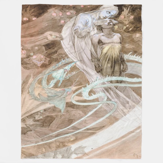 Cobertor De Velo Alfons Mucha 1899 Le Pater (Frente)