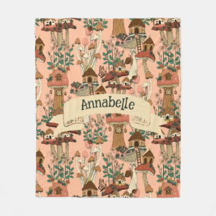 Cobertor De Velo Algodão Cor-de-rosa-branca, Impressão