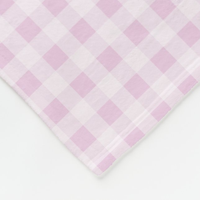 Cobertor De Velo Algodão Doce Rosa Xadrez (Quina)