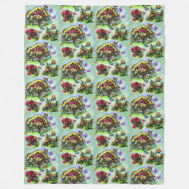 Cobertor De Velo Algodão E Flores Cottagecore Floral